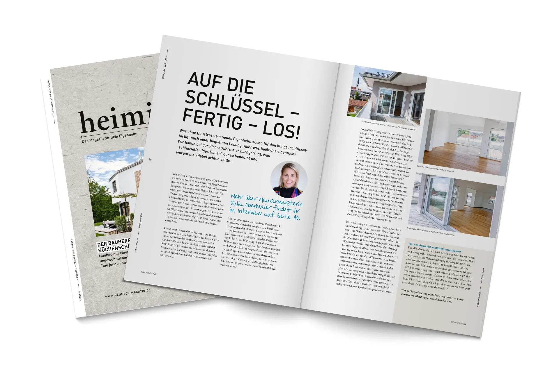 Heimisch Magazin Schlüsselfertigbau